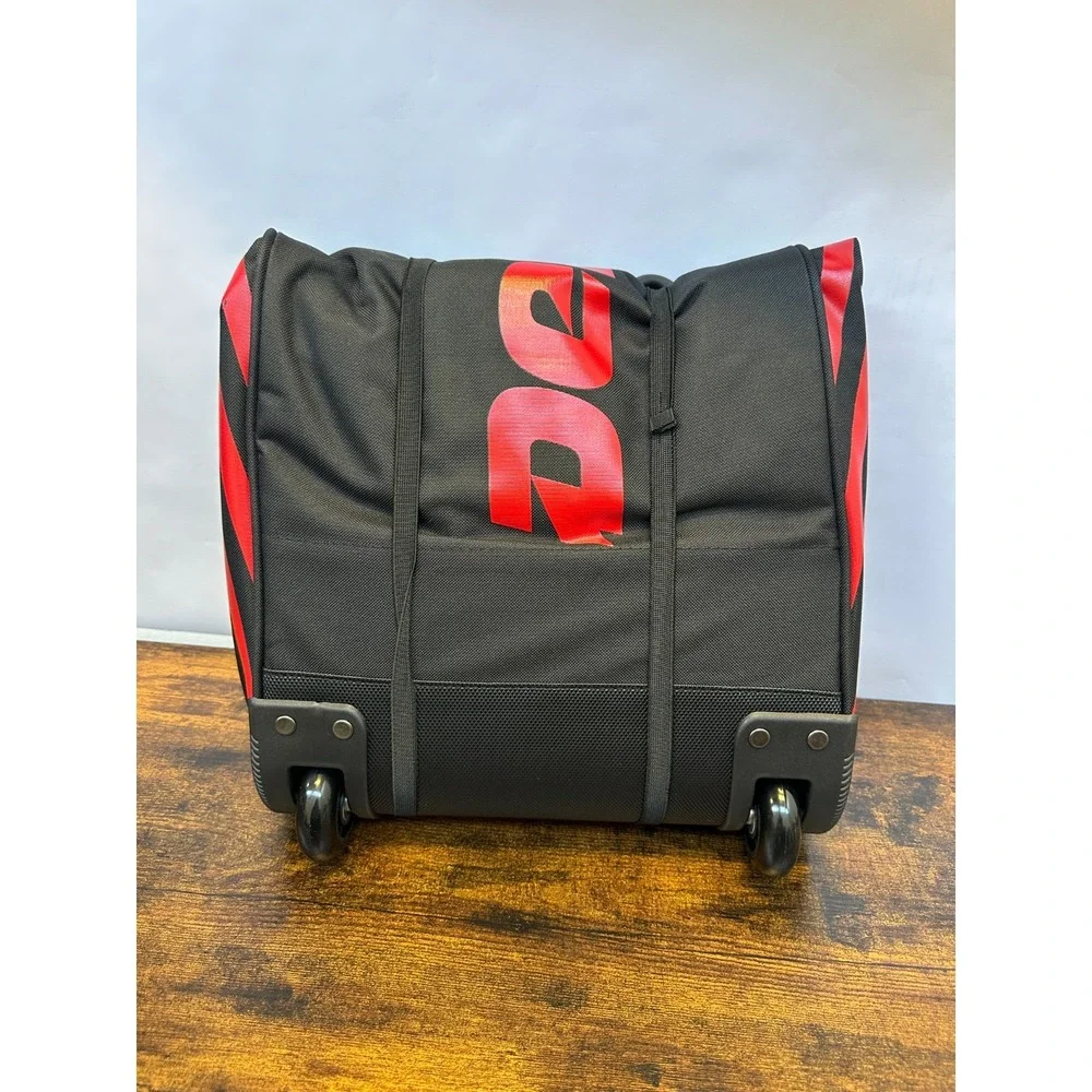 New DEMARINI Momentum 2.0 Wheeled Baseball Softball Equipment Bat Bag Black Red